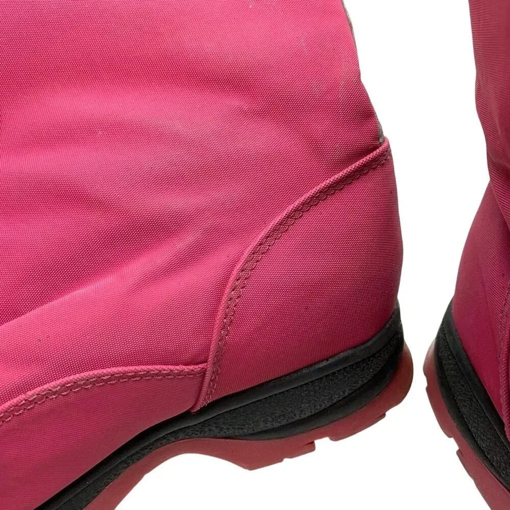 Lands End Girls Kids Pink Waterproof Warm Winter Boots Sledding Play sz 2